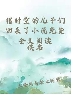 錯時空的兒子們回來了小說免費全文閱讀