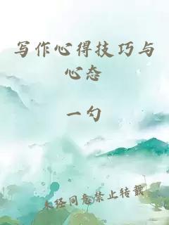 寫作心得技巧與心態(tài)