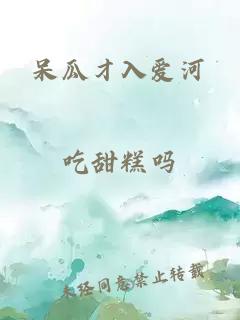 呆瓜才入愛河