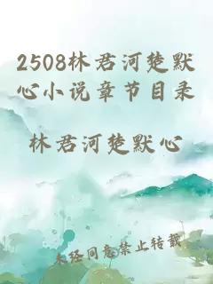 2508林君河楚默心小說(shuō)章節(jié)目錄