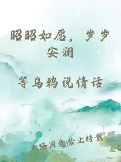 昭昭如愿，歲歲安瀾