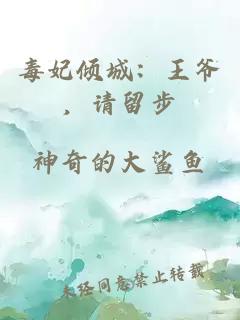 毒妃傾城：王爺，請(qǐng)留步