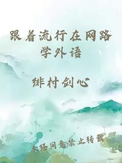 跟著流行在網(wǎng)路學(xué)外語
